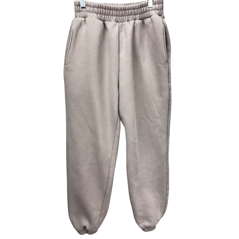 Comfrt Cloud Sweatpants Taupe Fleece Lined Joggers Womens Size S Cozycore Lounge - Picture 3 of 7